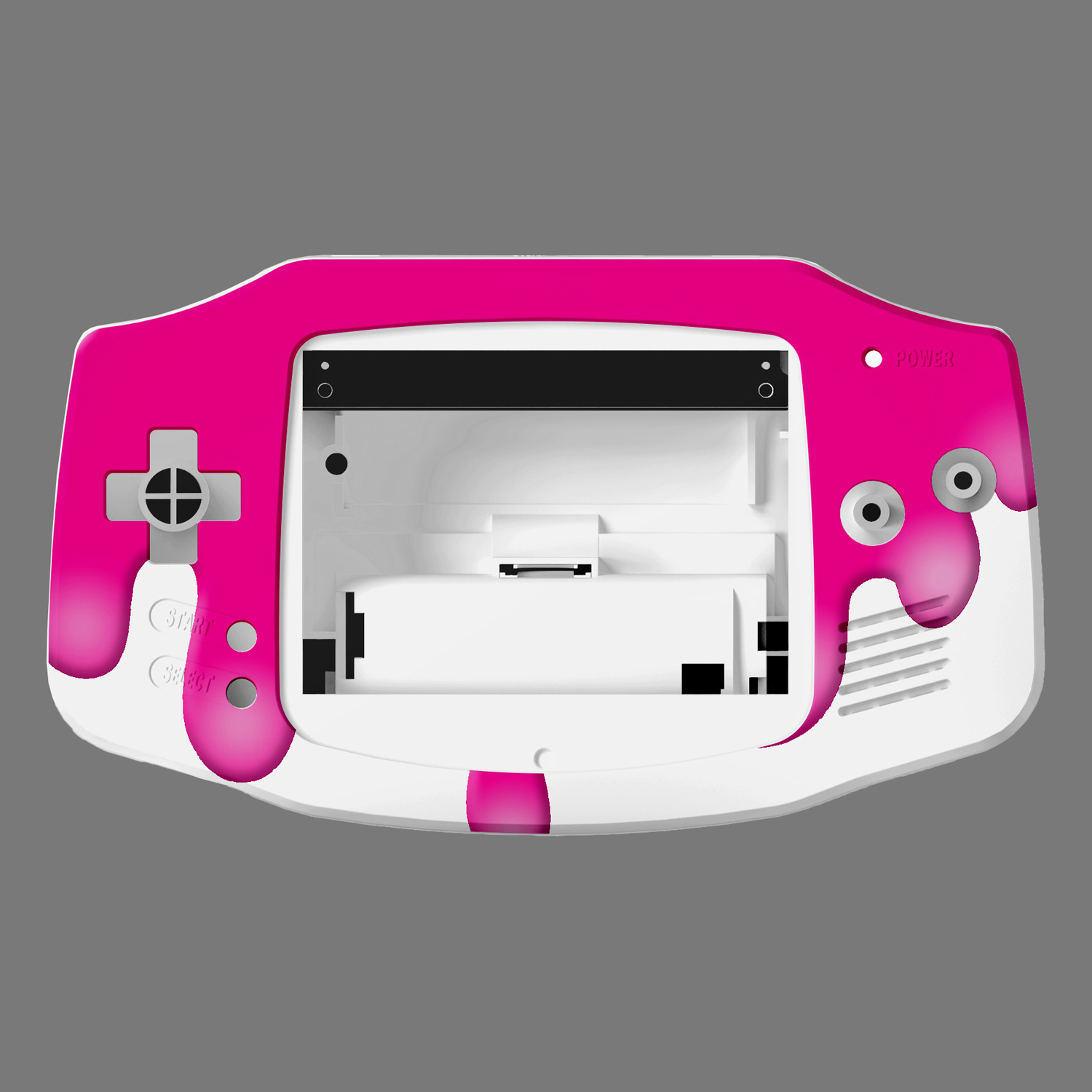 Gehäuse (Paint Spill Magenta) für Game Boy Advance