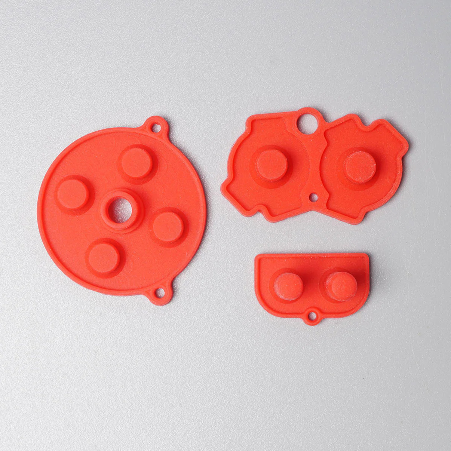 FunnyPlaying Gummi Pads in diversen Farben für Game Boy Advance (Rot)