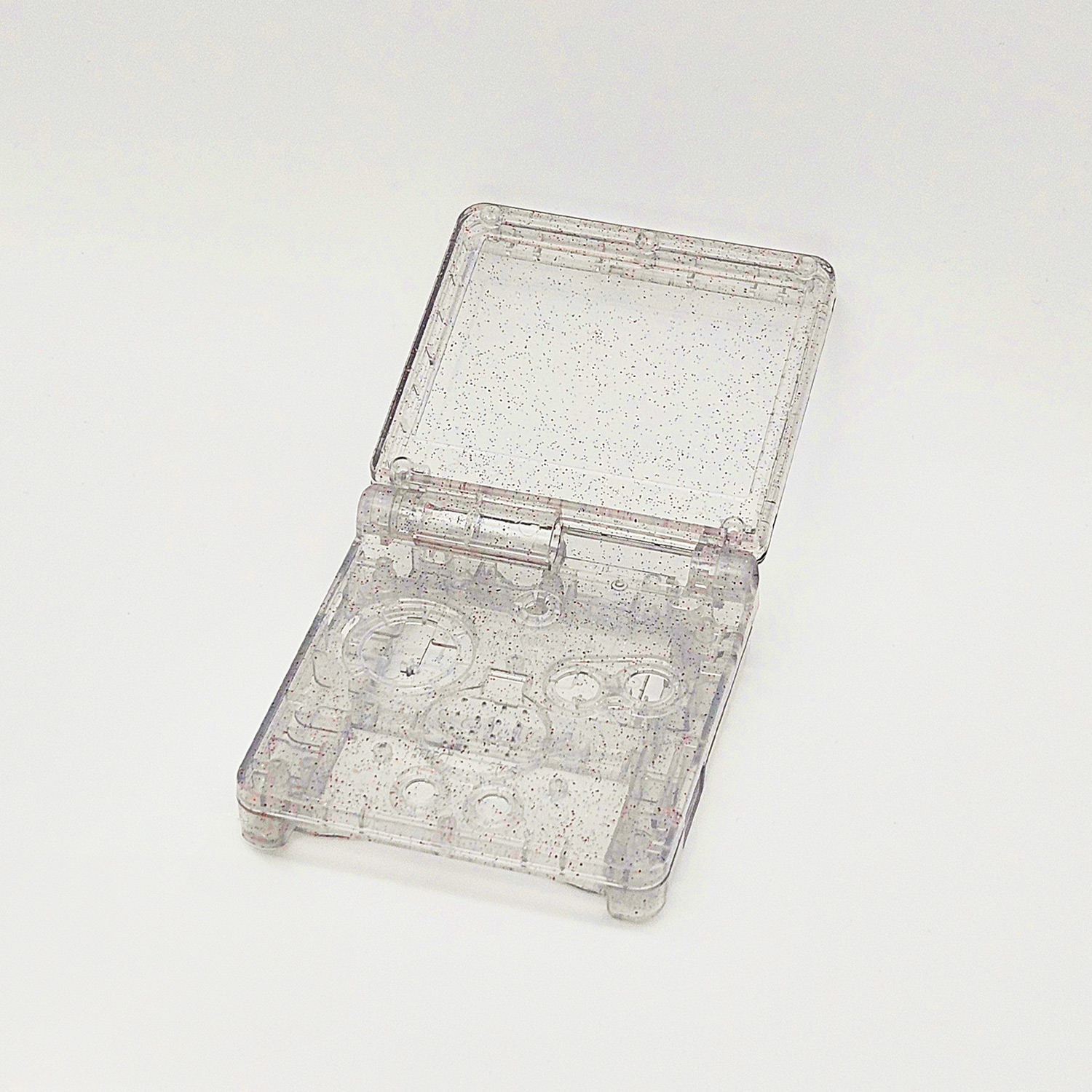FunnyPlaying Mirror Shells - glasklare Gehäuse für Game Boy Advance SP (Mirror Clear Pearl)