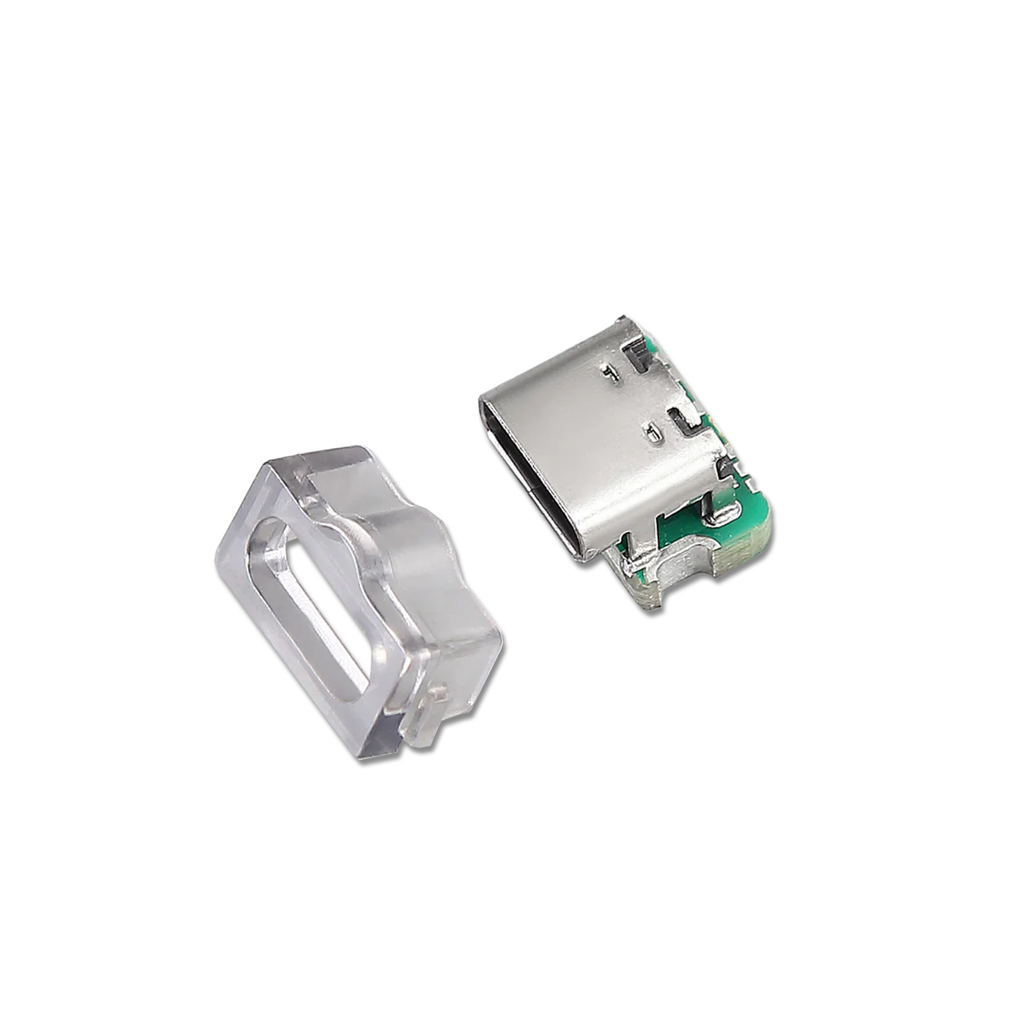 FunnyPlaying USB-C Port for Game Boy Advance SP (Black Clear)