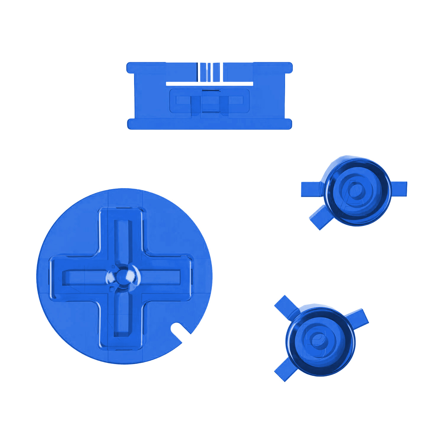 Buttons (Blau Transparent) für Game Boy Color