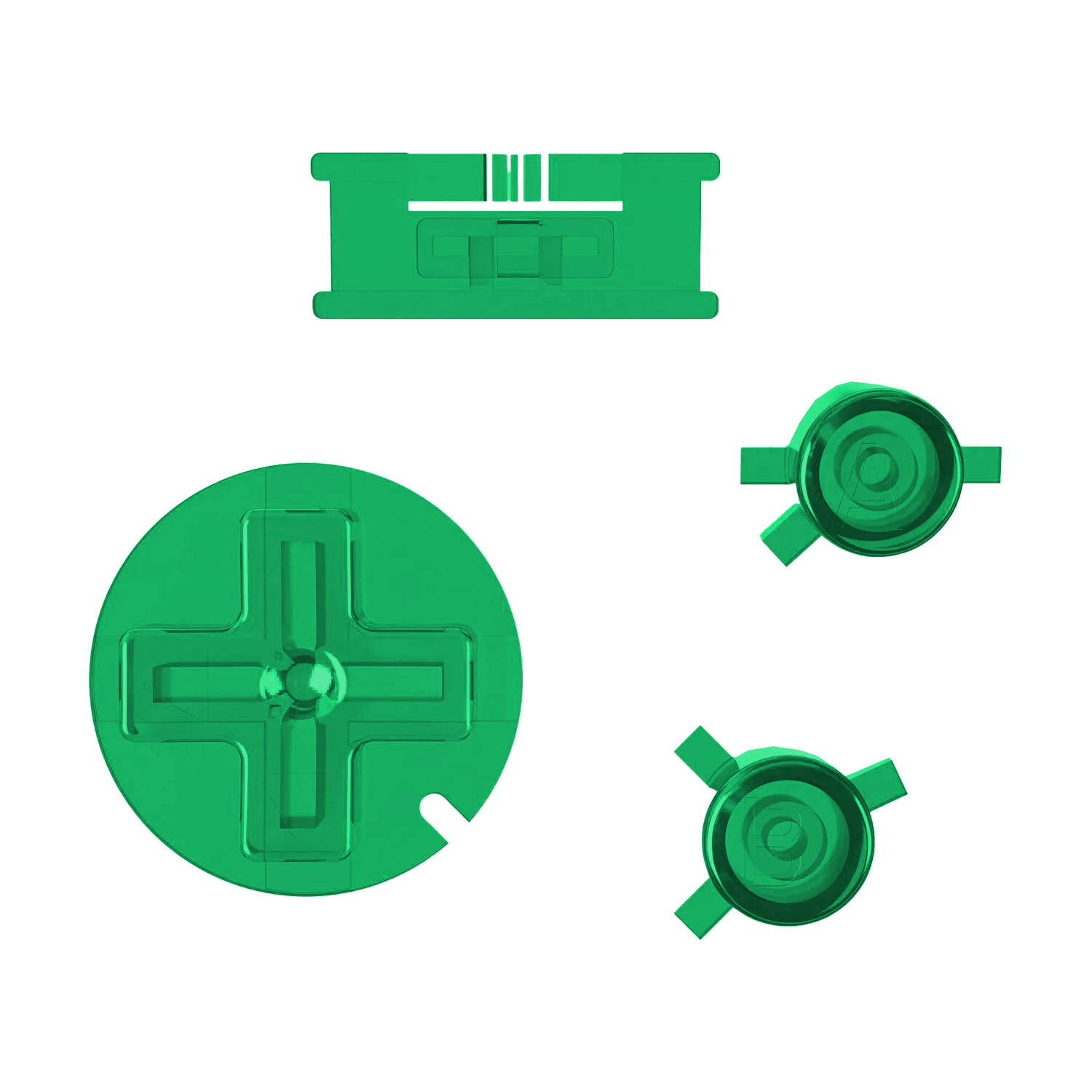 Buttons (Grün Transparent) für Game Boy Color