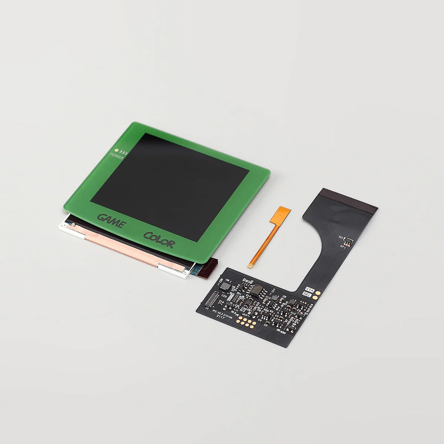 FunnyPlaying RetroPixel V2.1 Laminated IPS Kit für Game Boy Color GBC Backlight - Foto 11 di 25