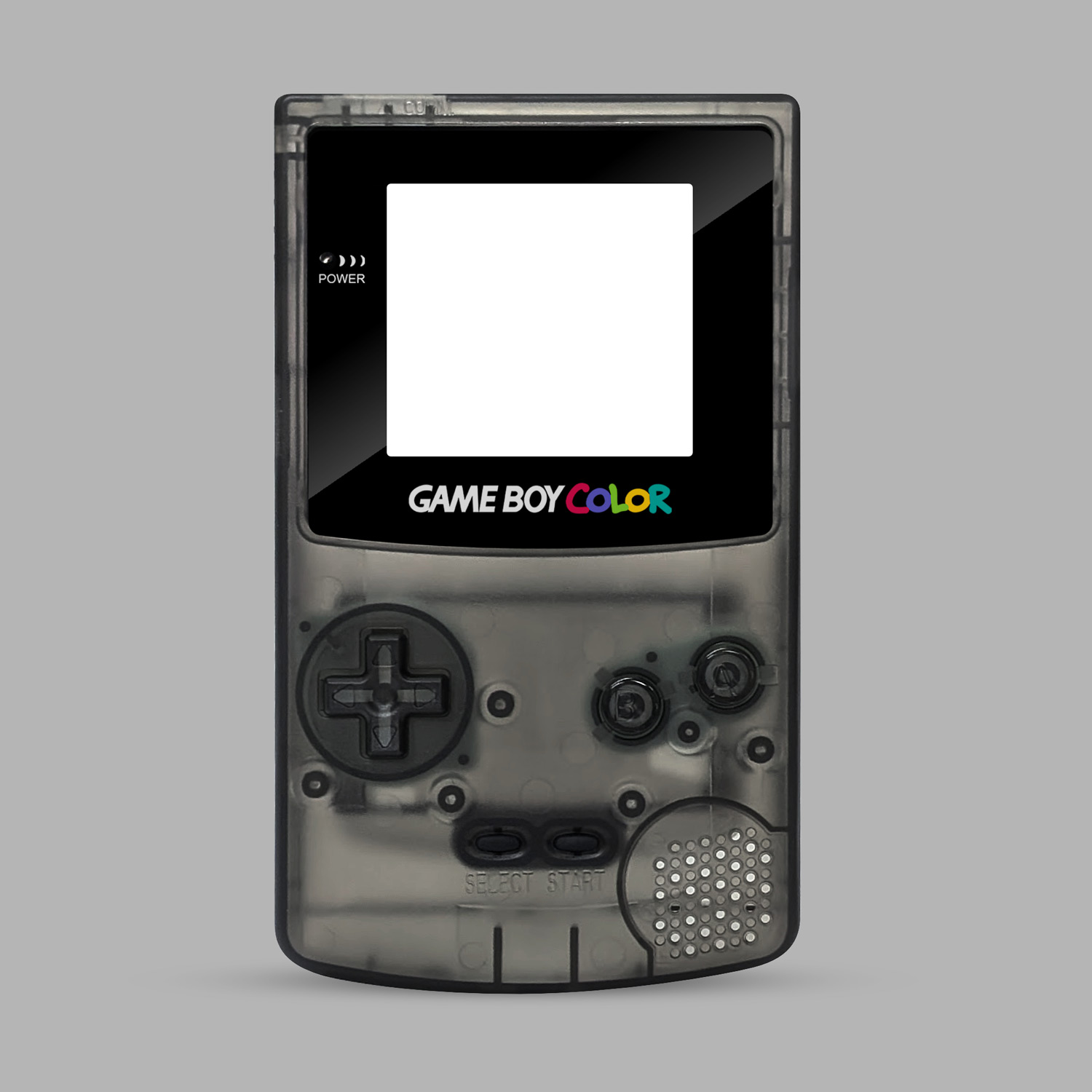 RetroSix IPS Q5 Shell Set for Game Boy Color (Black Clear)