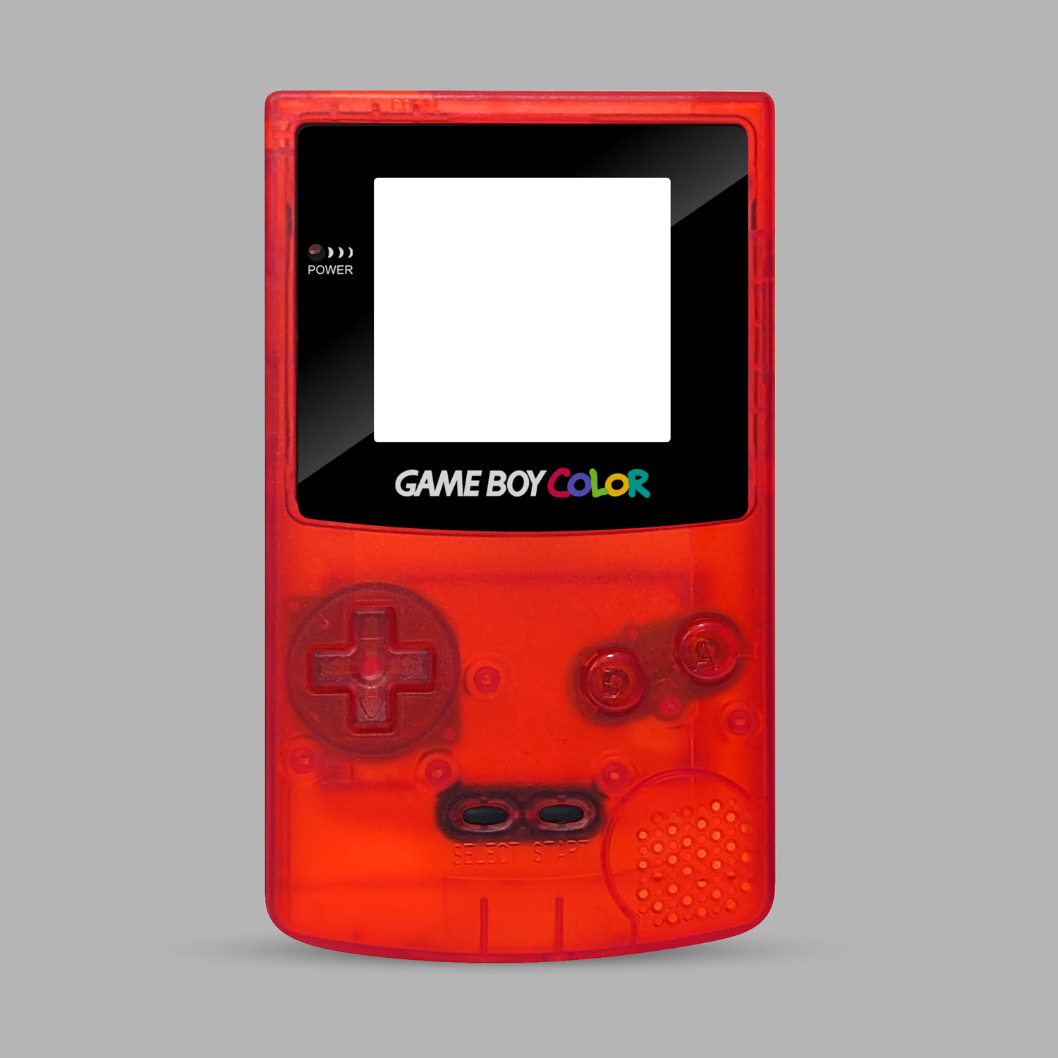 RetroSix IPS Q5 Shell Set for Game Boy Color (Red Clear)