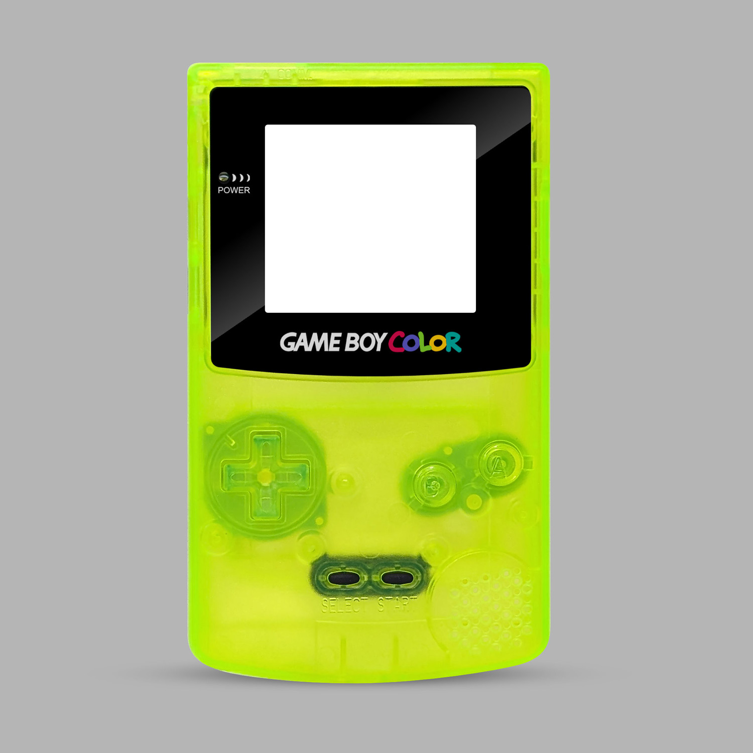 RetroSix IPS Q5 Shell Set for Game Boy Color (Yellow Clear)