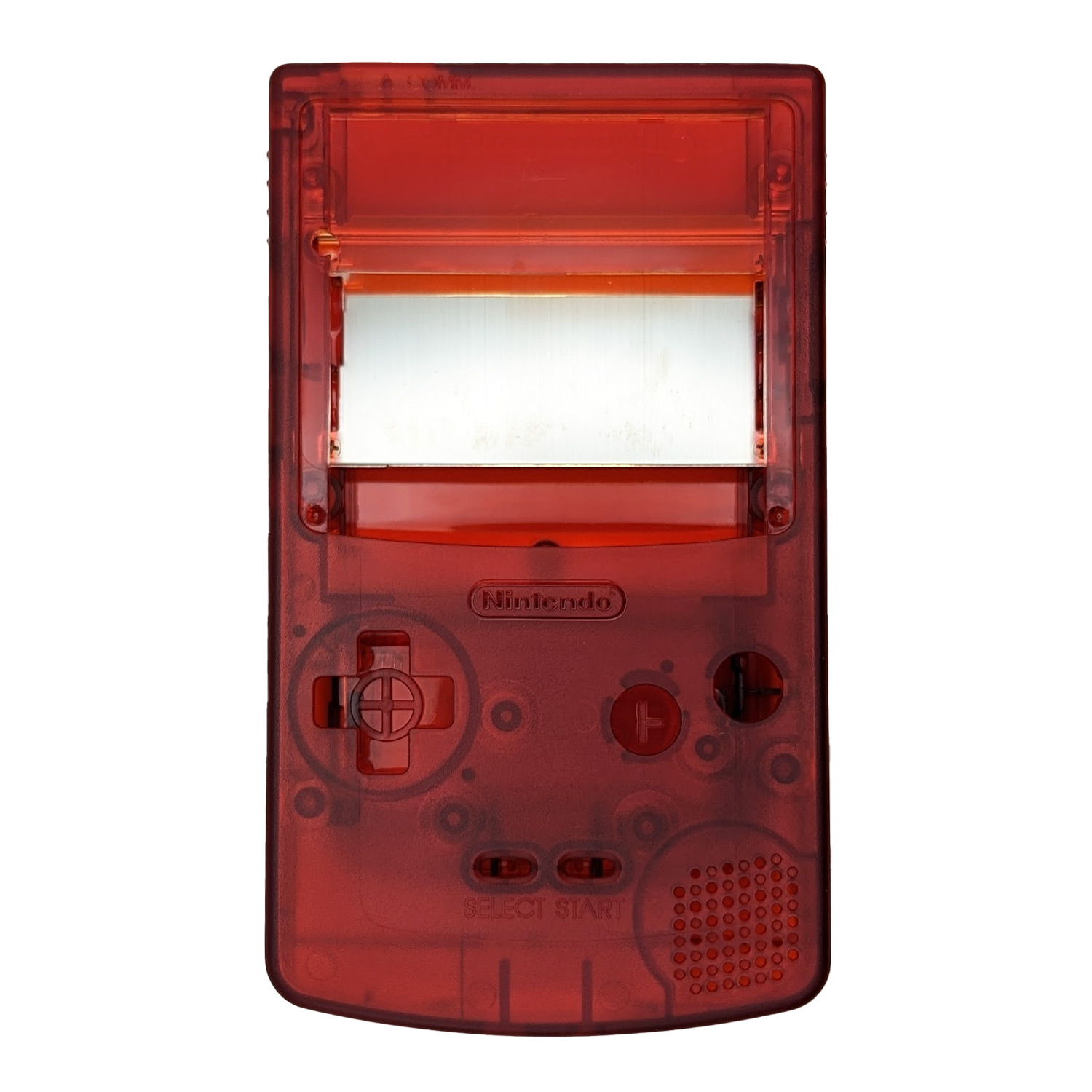Game Boy Color Shell (Red Clear)
