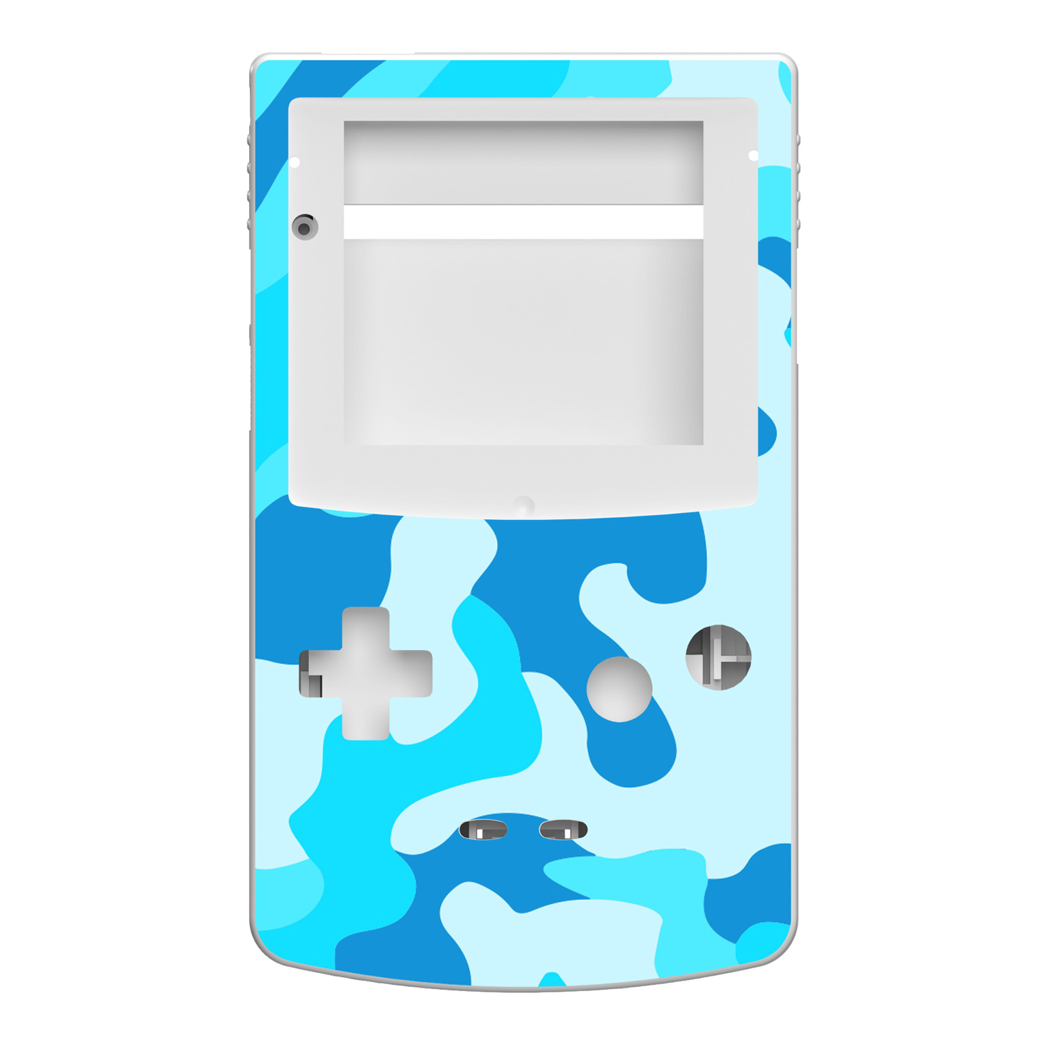 UV-Print Shell IPS Q5 for Game Boy Color - SALE (Camo Blue)