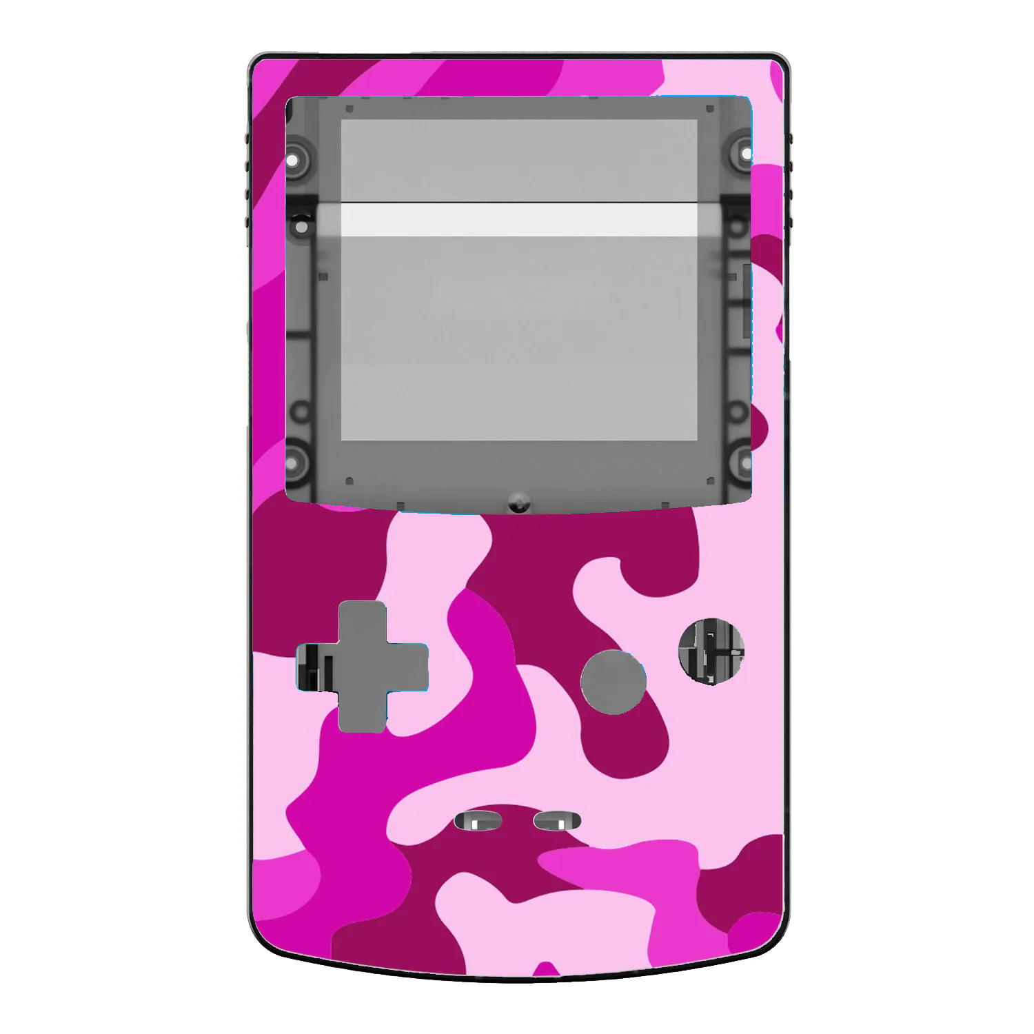 UV-Druck Gehäuse IPS Q5 für Game Boy Color - ABVERKAUF (Camo Magenta)