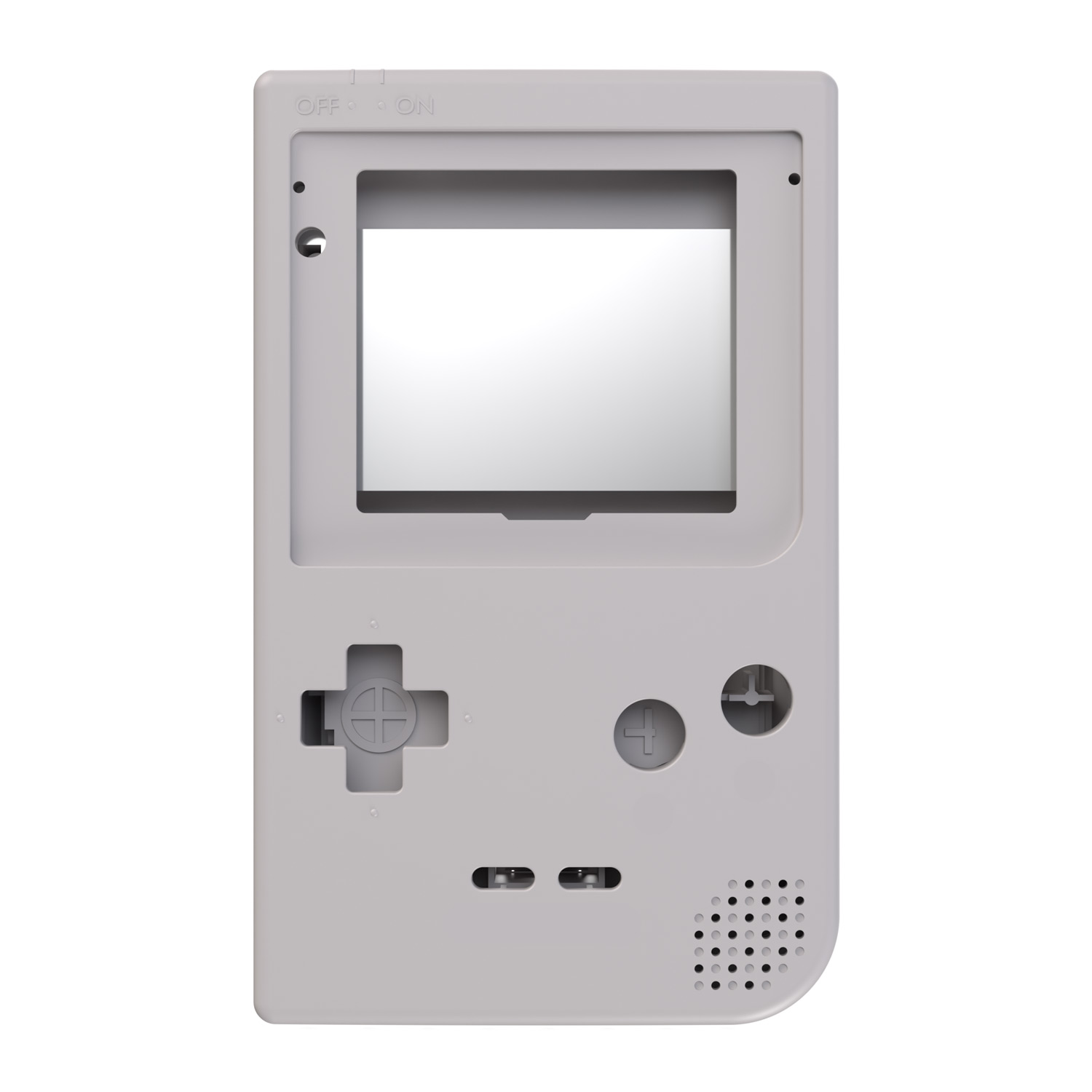 Game Boy Pocket  Gehäuse (Grey, No Captions)