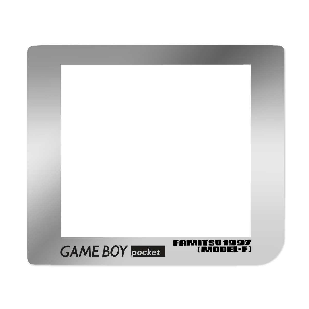 FunnyPlaying scherm van gehard glas, variant: zonder power LED cut-out (Famitsu)