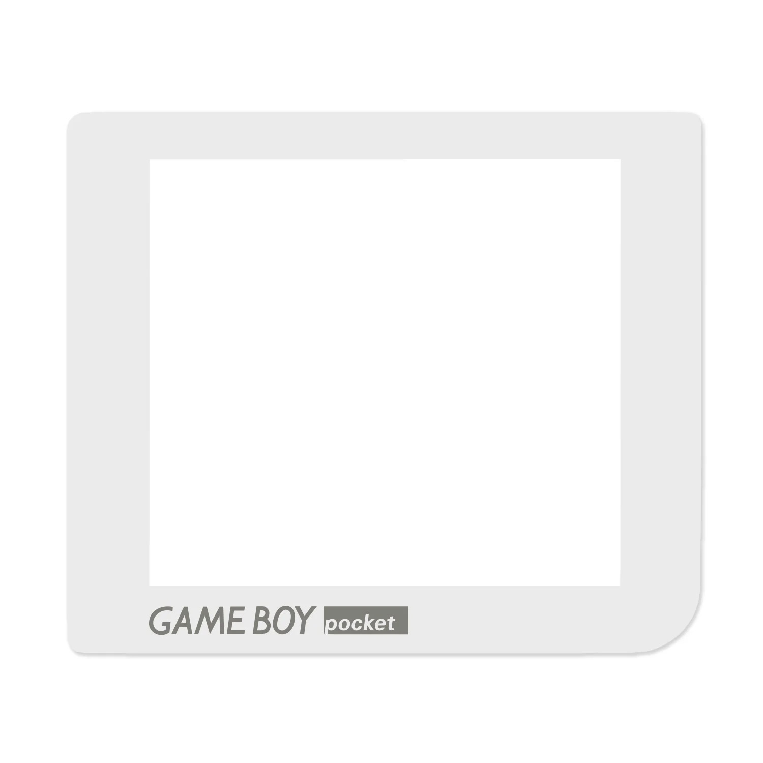 Glas Scheibe (Weiß / Ohne Loch) für Game Boy Pocket