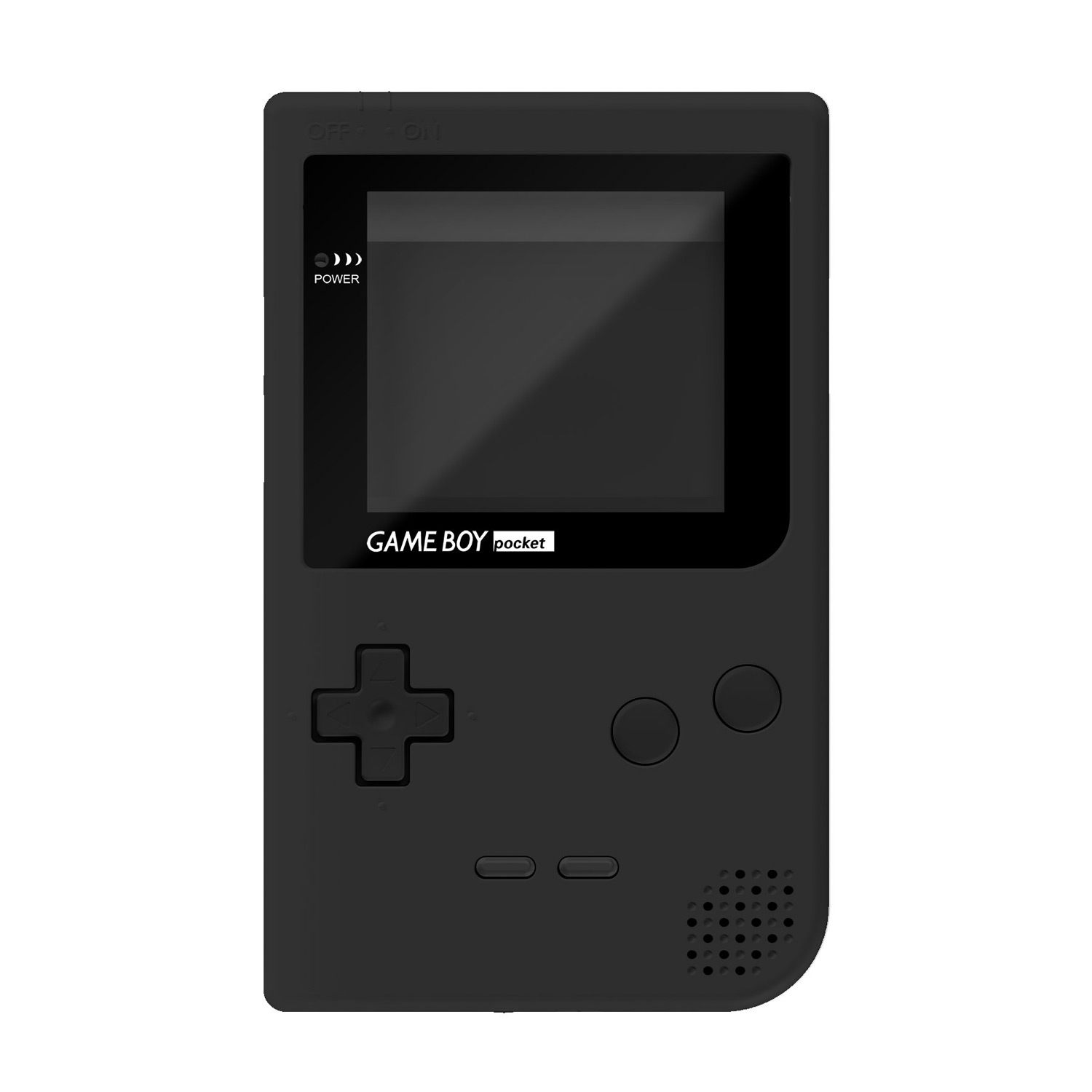 RetroSix IPS Q5 Gehäuse Set für Game Boy Pocket (Schwarz Matt)
