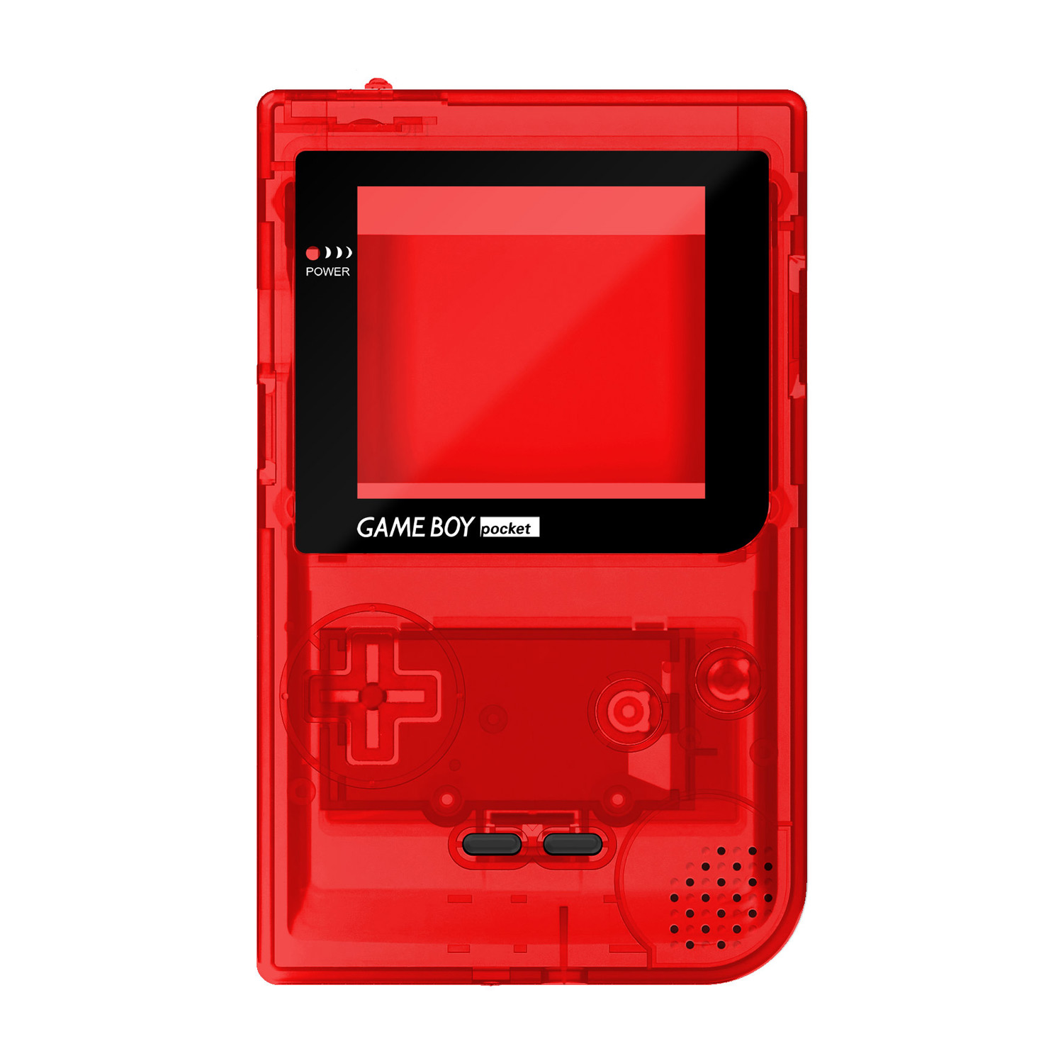 RetroSix IPS Q5 Gehäuse Set für Game Boy Pocket (Rot)