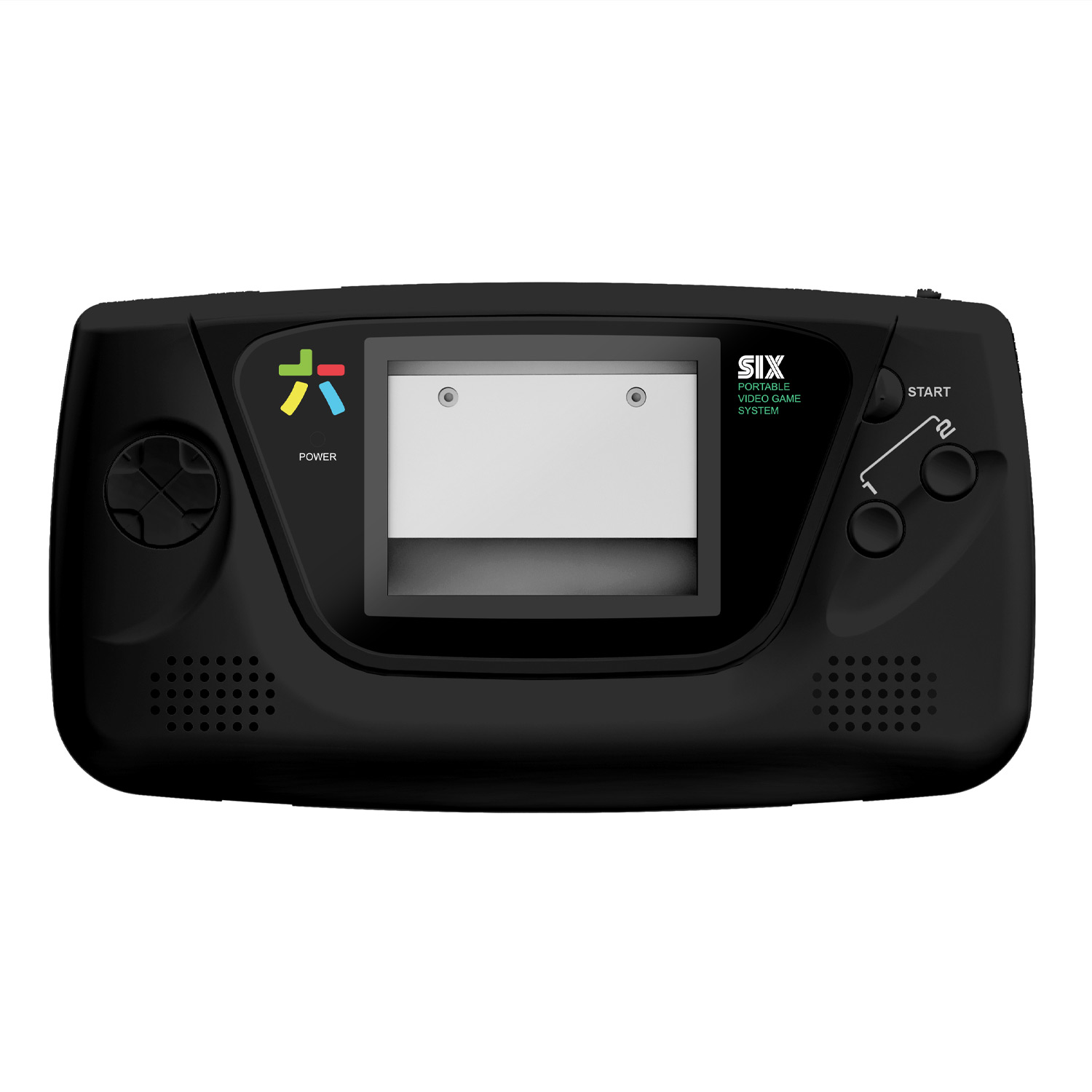 RetroSix Prestige Ersatzgehäuse Kit STEREO SPEAKER für Game Gear (Schwarz)