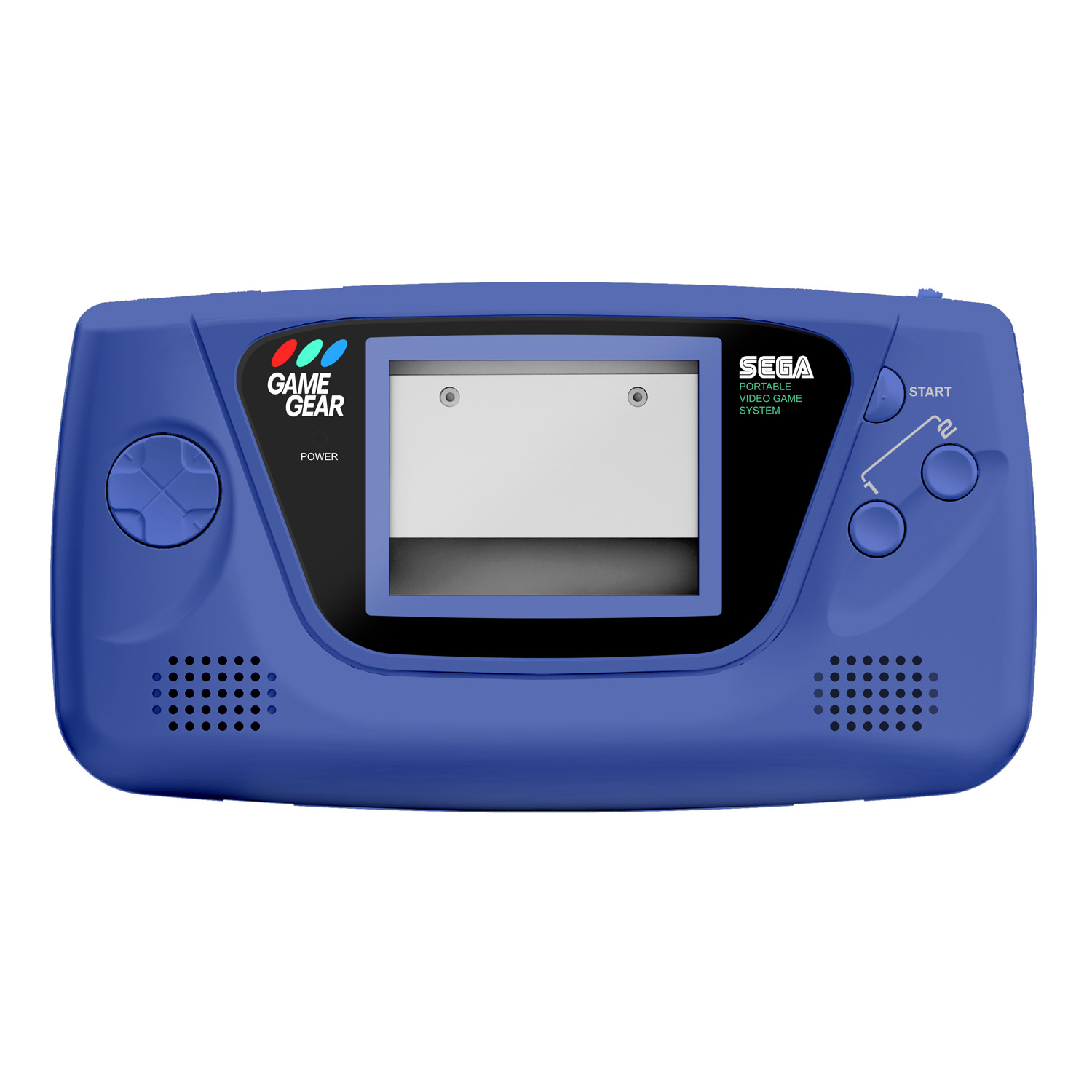 RetroSix Prestige Ersatzgehäuse Kit STEREO SPEAKER für Game Gear (Blau)