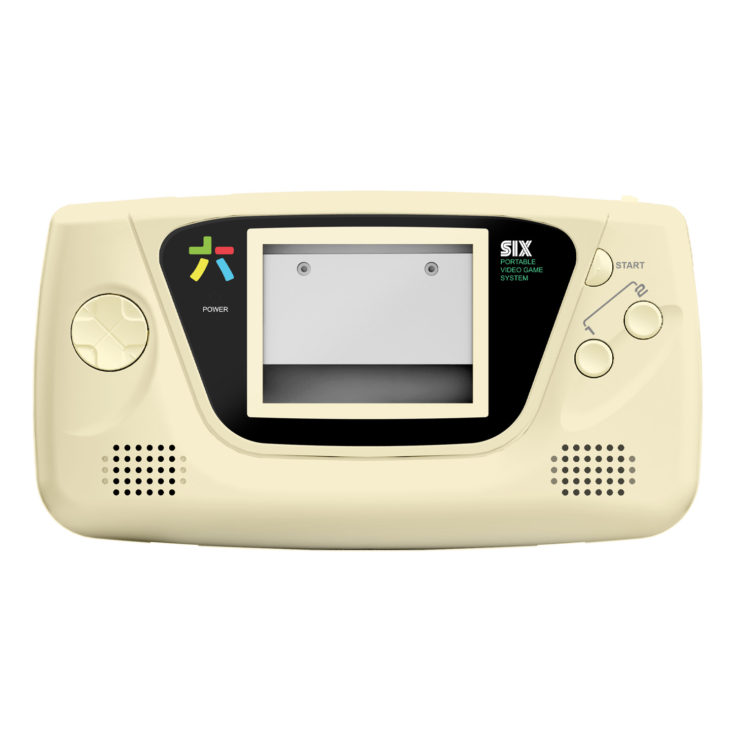 RetroSix Prestige Ersatzgehäuse Kit STEREO SPEAKER für Game Gear (Cream)
