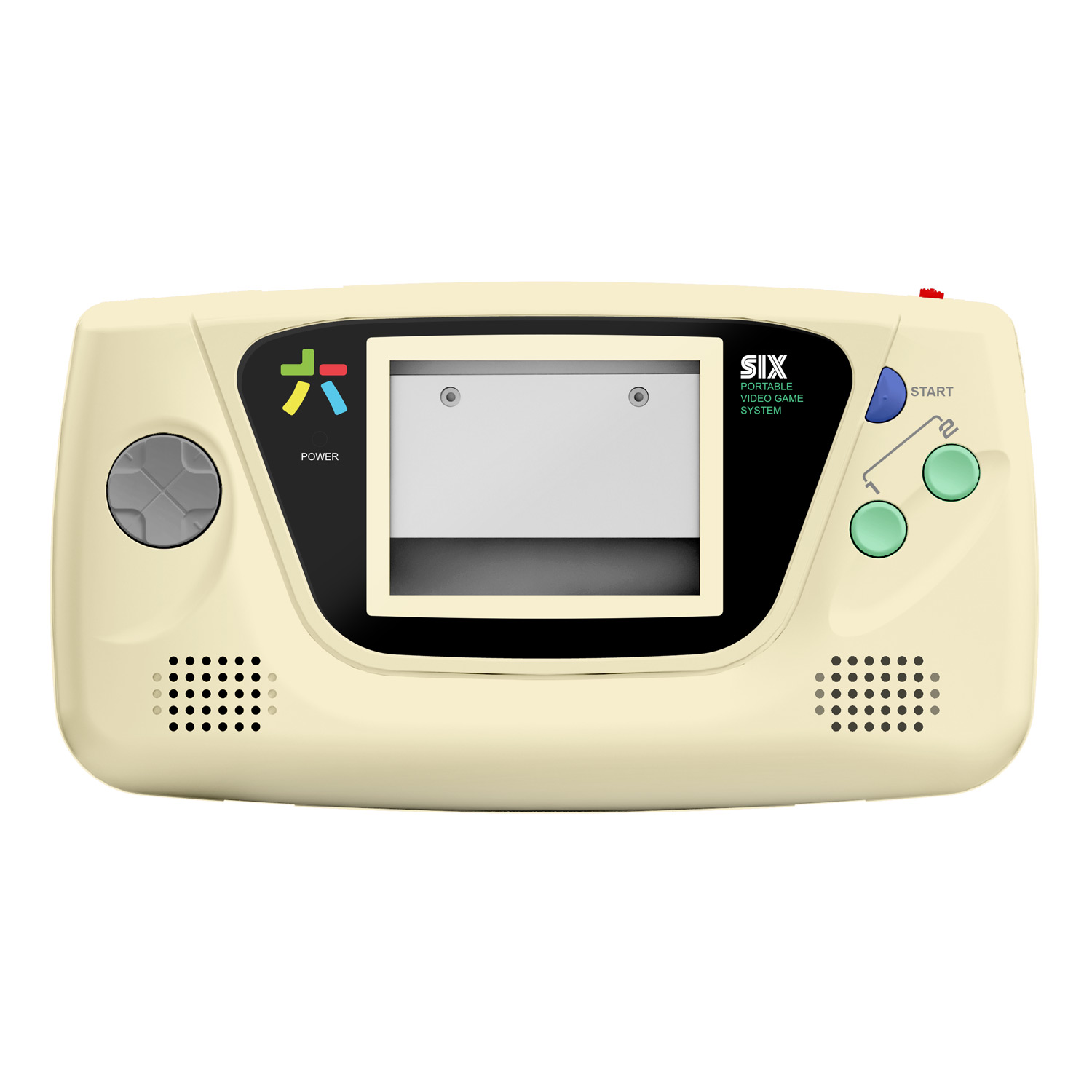 RetroSix Prestige Ersatzgehäuse Kit STEREO SPEAKER für Game Gear (OEM Cream)