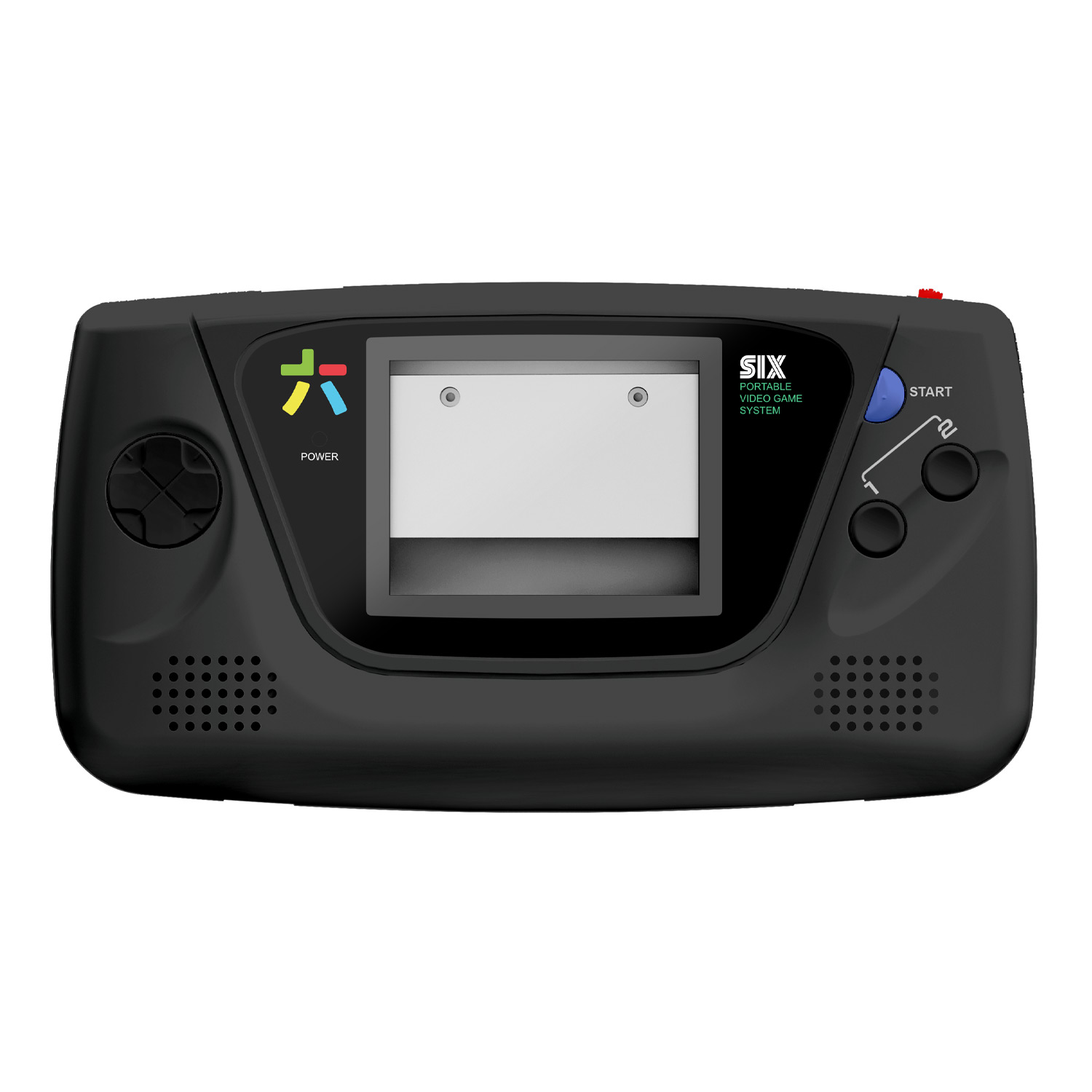RetroSix Prestige Ersatzgehäuse Kit STEREO SPEAKER für Game Gear (Original Black)
