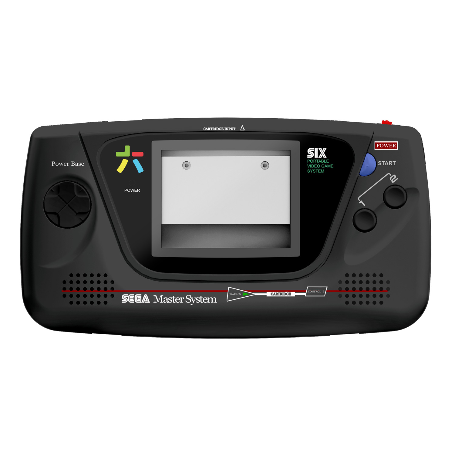 RetroSix Prestige Ersatzgehäuse Kit STEREO SPEAKER für Game Gear (Original Master System)