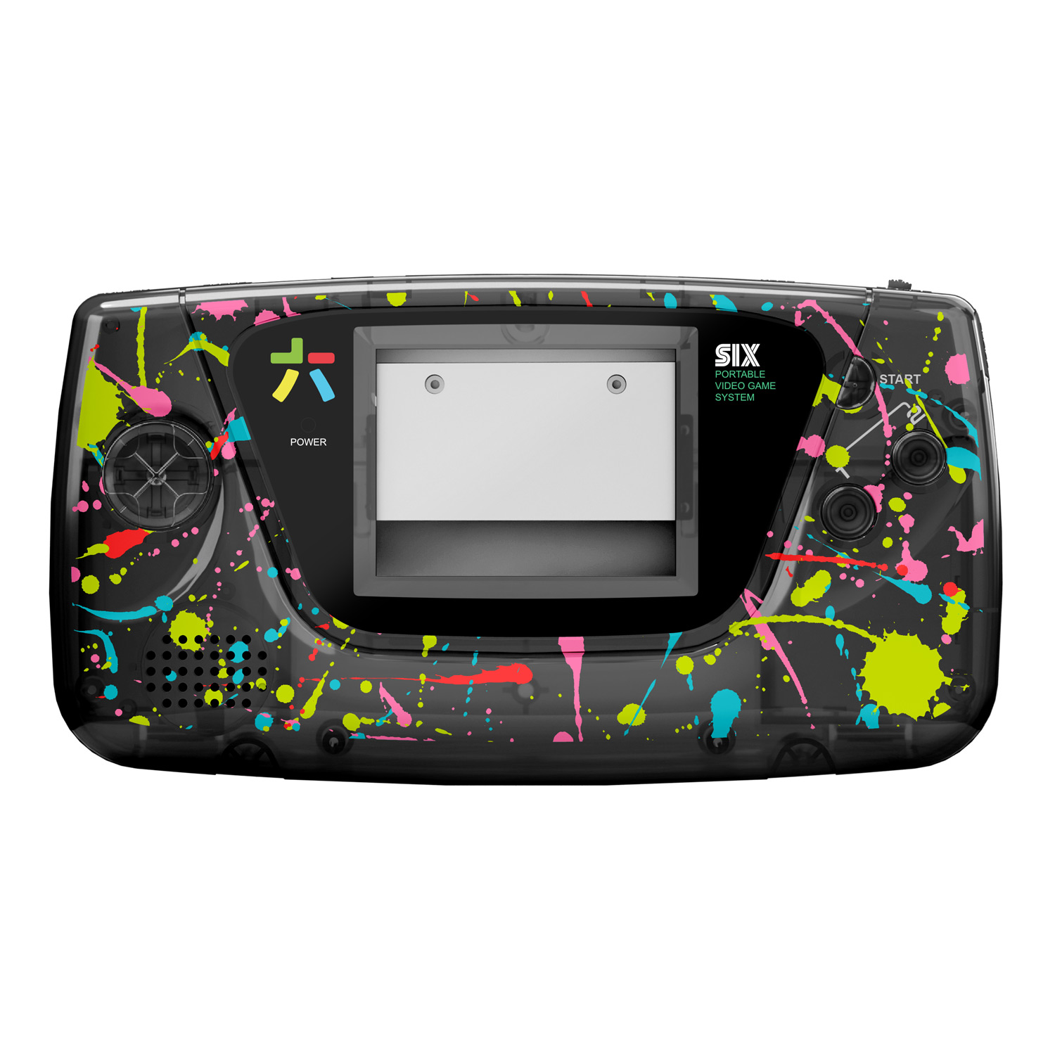 RetroSix Prestige Ersatzgehäuse Kit STEREO SPEAKER für Game Gear (Splash)