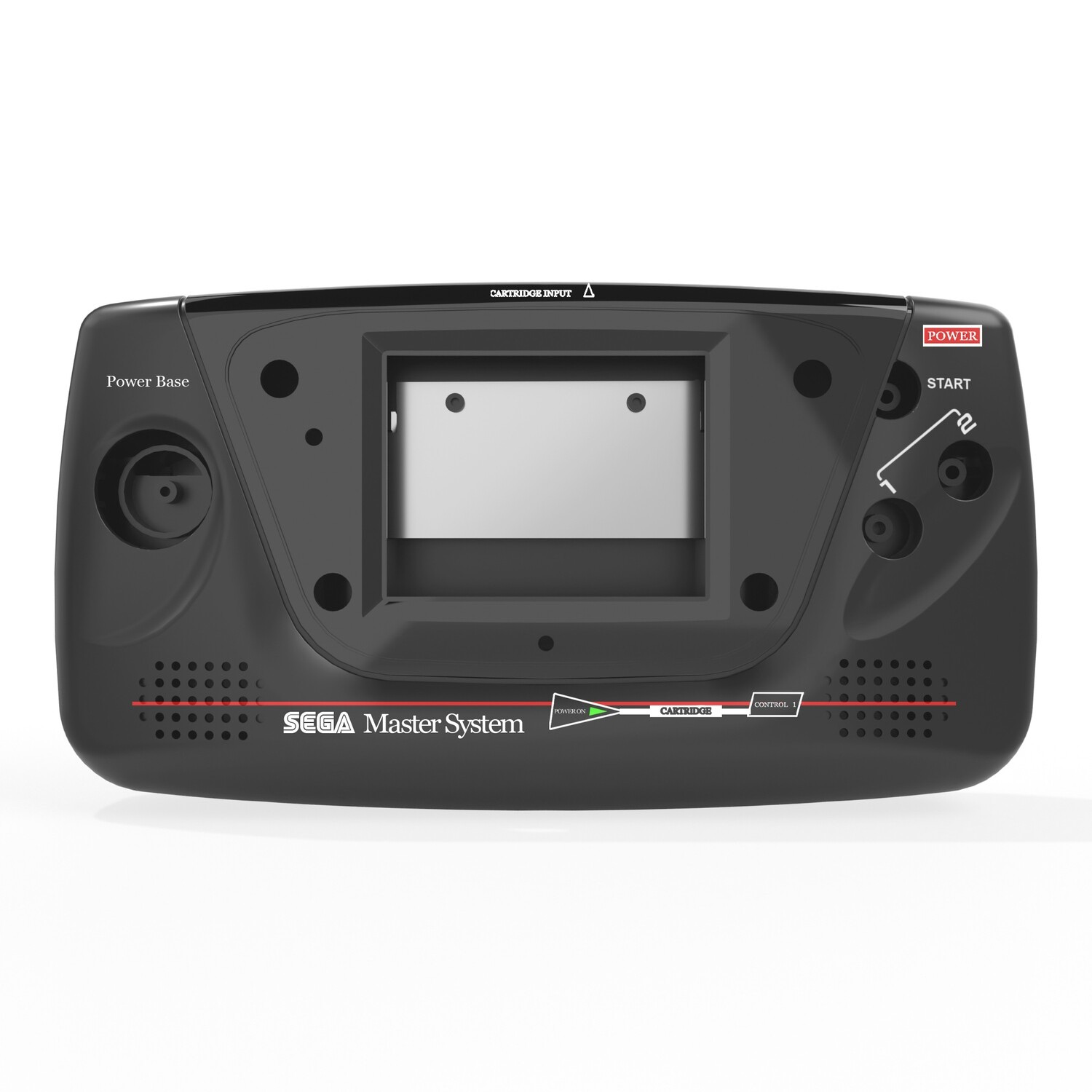 Game Gear Stereo Shell Kit (Master System) Compatible with Sega